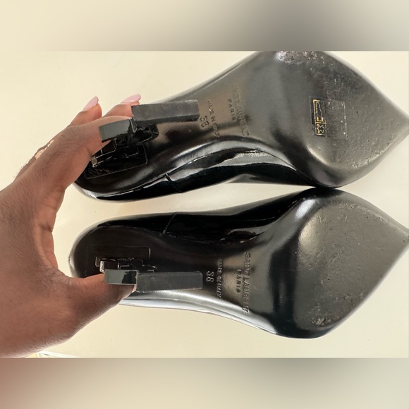YSL Opyum Leather Heels size EU 38; US SIZE 7.5//8 - Picture 10 of 14